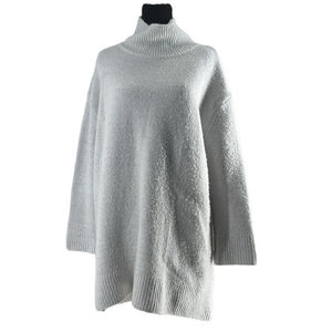 Oak + Fort oversized sweater warm light gray ribbed hem and cuffs sz sm